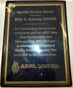 Special Service Award